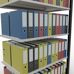 Static shelving rack 55 extension section