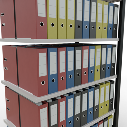 Static shelving rack 55 extension section