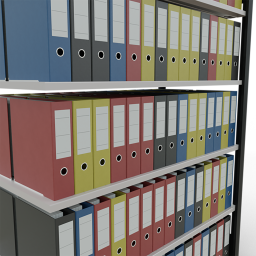 Static shelving rack 55 extension section
