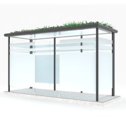 Auvents cabine extérieure avec des murs de verre