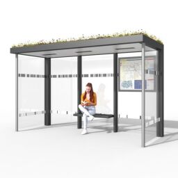Überdachungen Außenkabine mit Glaswänden