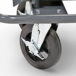 Plate container plate trolley one-side loading