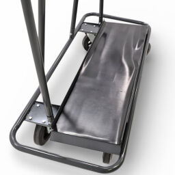 Plate container plate trolley one-side loading