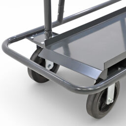 Plate container plate trolley one-side loading