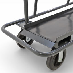 Plate container plate trolley one-side loading