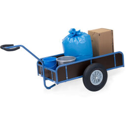Pull wagon Fetra hand truck 4 closed walls