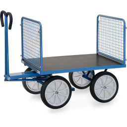 Transport trolley Fetra hand truck with 4 walls, of wire mesh