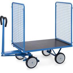 Industrie aanhanger Fetra handtrekwagen met 4 wanden, van draadgaas