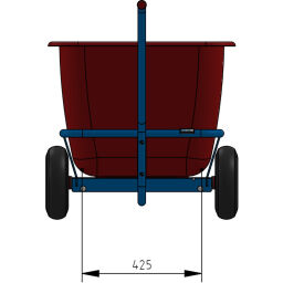 Handwagens Fetra handtrekwagen met kunststof bak