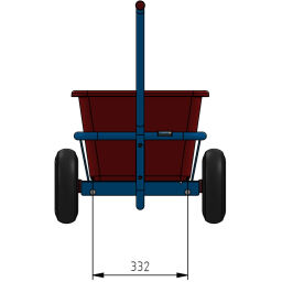 Handwagen Fetra Handpritschenwagen mit Kunststoffmulde
