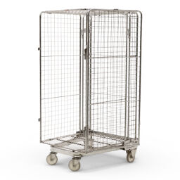 Roll conteneur de sécurité caisson à roulettes antivol A-châssis, emboitables Occasion