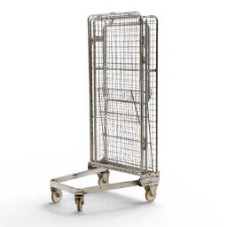 Roll conteneur de sécurité caisson à roulettes antivol A-châssis, emboitables Occasion
