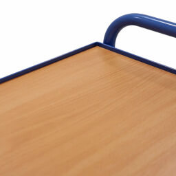 Magazinwagen Gebraucht Fetra Beistellwagen 4 Etagen aus Holzwerkstoffplatten, Rand 12 mm hoch