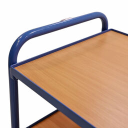 Magazinwagen Gebraucht Fetra Beistellwagen 4 Etagen aus Holzwerkstoffplatten, Rand 12 mm hoch