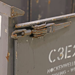 Used Stacking box steel fixed construction with cover