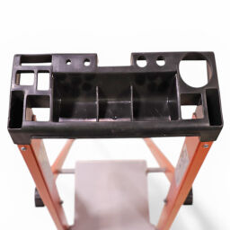 Used Industrial stairs single-sided, 5 steps incl. platform 