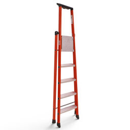 Used Industrial stairs single-sided, 5 steps incl. platform 