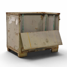 Caisse palette métallique construction compact avec rabat Occasion