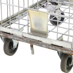 Roll conteneur occasion Conteneur mobile pour les laveries avec 2 étagères Occasion