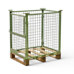 Rehausse palette Construction rabattables empilables une seule vanne d'un seul côté Sur mesure