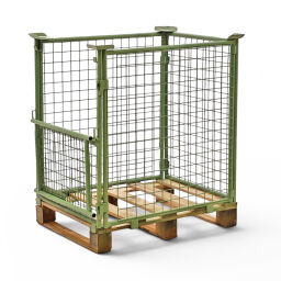 Rehausse palette Construction rabattables empilables une seule vanne d'un seul côté Sur mesure