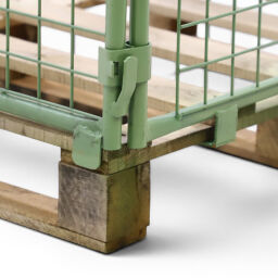 Rehausse palette Construction rabattables empilables une seule vanne d'un seul côté Sur mesure