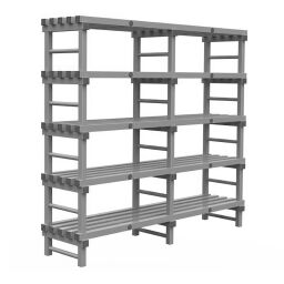 Rayonnage en plastique eurostelle modulaire
