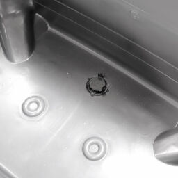 Conteneur poubelle Conteneur pour substances nocives 770 litres, convient pour prise DIN
