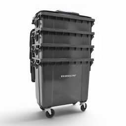 Conteneur poubelle Conteneur pour substances nocives 770 litres, convient pour prise DIN