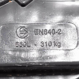 Conteneur de déchets résiduels Conteneur pour substances nocives 660 litres, convient pour prise DIN
