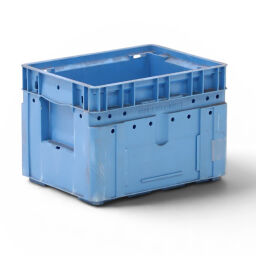 Boite de rangement occasion bacs gerbable Euronorm KLT tous les parois fermées Occasion