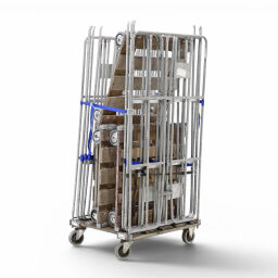Rollwagen Gebraucht Rollbehälter 2-seitig mit Holzboden und Klemmgittern
