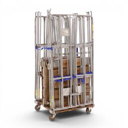 Rollwagen Gebraucht Rollbehälter 2-seitig mit Holzboden und Klemmgittern