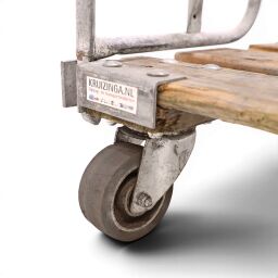 Rollwagen Gebraucht Rollbehälter 2-seitig mit Holzboden und Klemmgittern