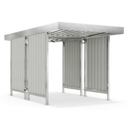 Overkappingen buitencabine met open wanden