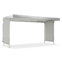 Auvents cabine extérieure avec des murs ouverts