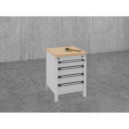 Etablis table de travail équipe de 4 tiroirs