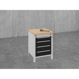 Workbenches with 4 drawers 