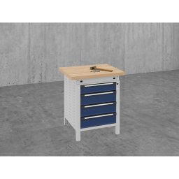 Workbenches with 4 drawers 