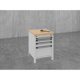 Workbenches with 4 drawers 