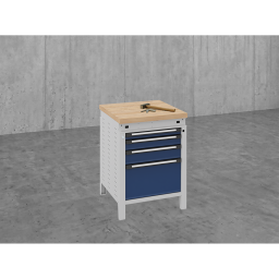 Etablis table de travail équipe de 4 tiroirs