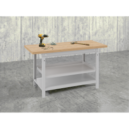 Workbenches with 2 bottom shelves