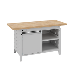 Workbenches with 1 cabinet and 1 shelf