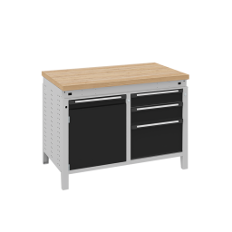 Workbenches with 1 cabinet and 3 drawers