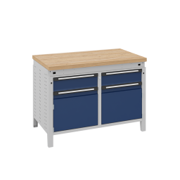 Etablis table de travail avec 2 armoires et 2 tiroirs