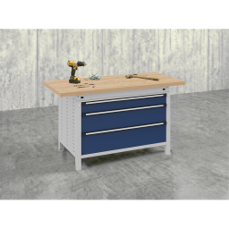 Etablis table de travail avec 3 tiroirs