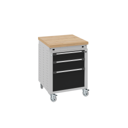 Workbenches mobile workbench on wheels, with 3 drawers