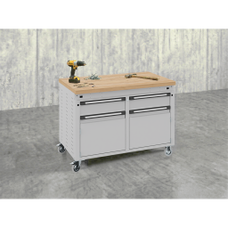 Etablis table de travail avec 2 armoires et 2 tiroirs