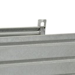 Caisse palette métallique construction compact avec les parois latérales ouvertes
