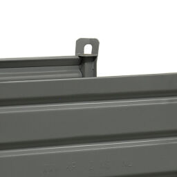 Caisse palette métallique construction compact avec les parois latérales ouvertes